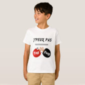 T-shirt  J'peux pas j'ai ping-pong (Devant entier)