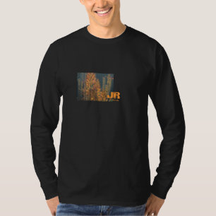 T-shirt JR noir éblouissant d'aloès