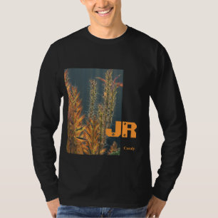 T-shirt JR noir éblouissant d'aloès