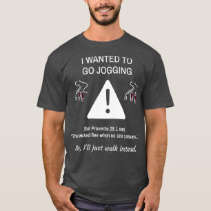 T-shirt J'Recherché Aller Jogger Mais Proverbes