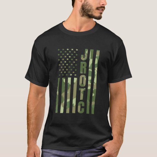 T-shirt Jrotc Cadet États-Unis Junior Rotc Camouflage U (Devant)