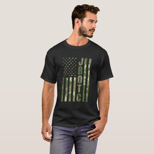 T-shirt Jrotc Cadet États-Unis Junior Rotc Camouflage U (Devant entier)
