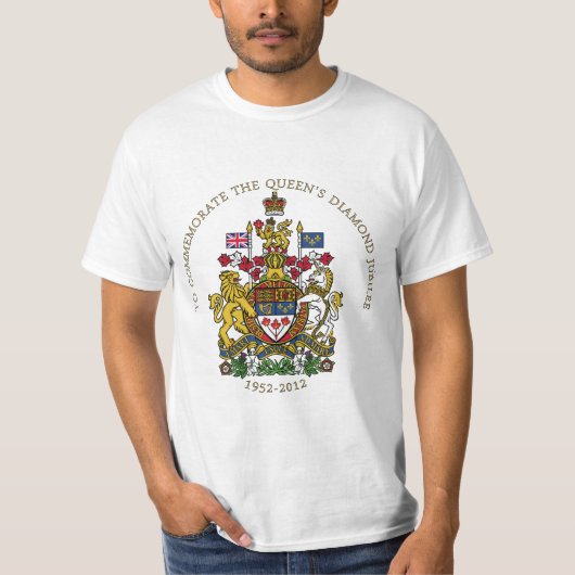 T-shirt Jubilé de diamant Canada (Devant)