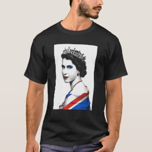 T-shirt Jubilé de platine de la reine britannique 70e anni