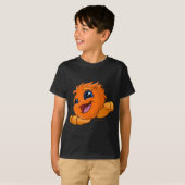 T-shirt JubJub orange heureux (Devant entier)