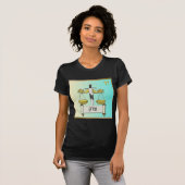 T-shirt Judaica 12 Tribes Israel Dan Art (Devant entier)