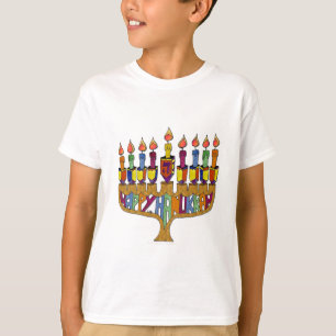 T-shirt Judaica Happy Hanukkah
