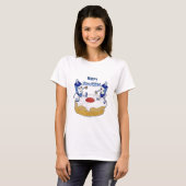 T-shirt Judaica Happy Hanukkah Dancing Dreidels (Devant entier)
