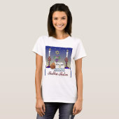 T-shirt Judaica Shabbat Shalom (Devant entier)