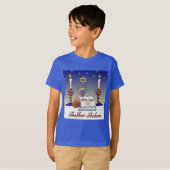 T-shirt Judaica Shabbat Shalom (Devant entier)