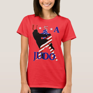 T-shirt JUDO Arts Martiaux Patriotiques USA