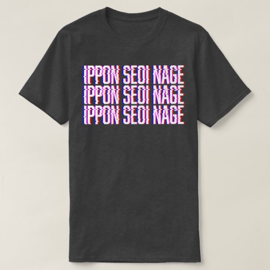 T-shirt Judo Ippon Seoi Nage Glitch Gear (Design devant)