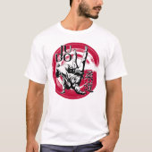T-shirt Judo Kanji and Rising Sun Throw - Martial Arts (Devant)