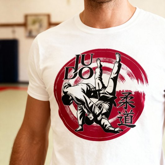 T-shirt Judo Kanji and Rising Sun Throw - Martial Arts