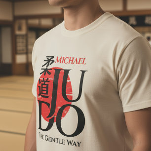T-shirt Judo -Kanji, Soleil Levant