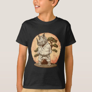 T-shirt Judo Rhino Nature Kickboxing Taekwondo Arts Martia