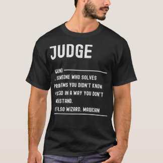 T-shirt Juge Définition s Drôle Titre du poste