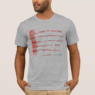 T-shirt Juge imposant le salut sur un monde pécheur