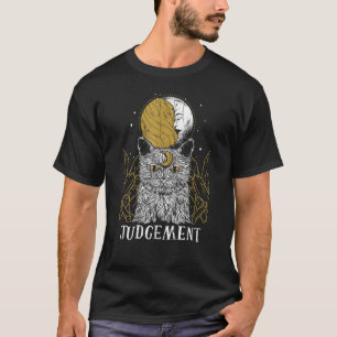 T-shirt Jugement Cat Moon Arot Card Pagan Goblincore Goth