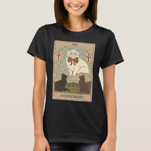 T-shirt Jugement de carte de tarot et chats graphiques cos