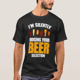 T-shirt Jugement Silencieux Sélection de bière Bartender B
