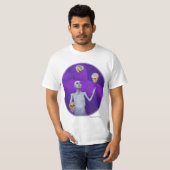 T-shirt Juggler Jongler crânes Imaginaire chemise d'art (Devant entier)