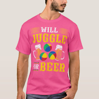 T-shirt Juggling Beer Clown Circus Juggler