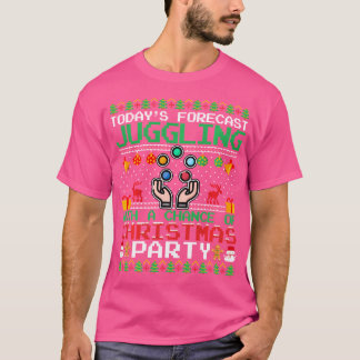 T-shirt Juggling Christmas Party Juggling Juggler Ugly Chr