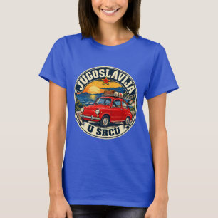 T-shirt Jugoslavija U Srcu - Vintage Fico Yougoslavie T-Sh
