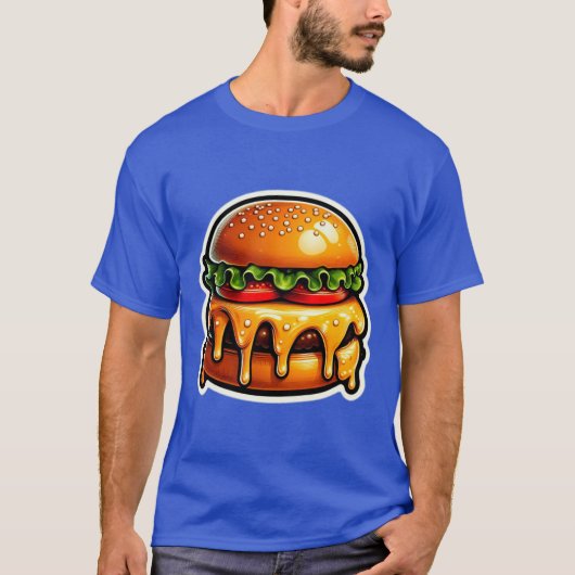 T-SHIRT JUICY CHEESEBURGER 10 (Devant)