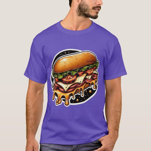 T-SHIRT JUICY ROAST BEEF SANDWICH 7 (Devant)