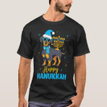 T-shirt Juif Dachshund Menorah Heureux Hanoukka Chanukah<br><div class="desc">Juif Dachshund Menorah Heureux Hanoukka Chanukah</div>