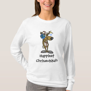 T-shirt juif de Chrismukkah de renne