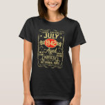 T-shirt Juillet 1942 80e anniversaire 80 ans Femmes de 80<br><div class="desc">Juillet 1942 80e anniversaire 80 ans Hommes de 80 ans Femmes.</div>