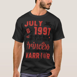T-shirt Juillet 1991 31 Ans D'Être Un Mélange Parfait Prin