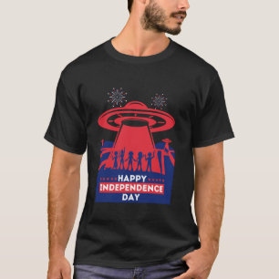 T-shirt Juillet 4 Alien OVNI Roswell Mars États-Unis Améri