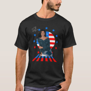 T-shirt Juillet 4 Juillet Michelle Obama Journée de la fem