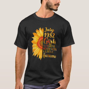 T-shirt Juillet Filles 1982 41e anniversaire 41 ans