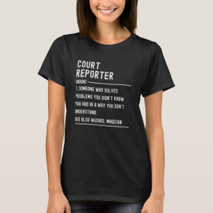 T-shirt Juillet Reporter Définition Chemises Drôle Titre d