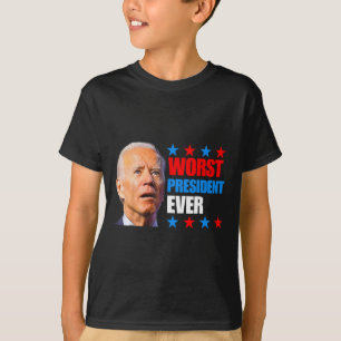 T-shirt Juillet Trump Élection 2024 Le pire président jama