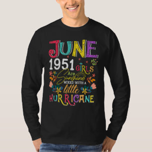 T-shirt Juin 1951 Les Filles Sont Soleil 71 Ans Anniversai