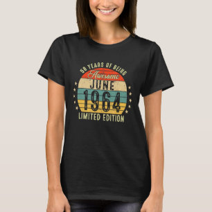 T-shirt Juin 1964 58e anniversaire 58 ans d'être génial