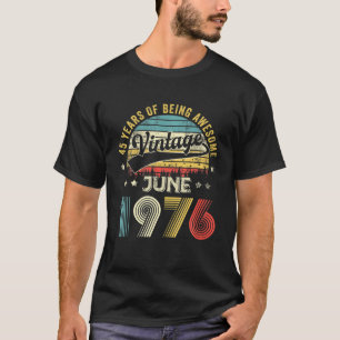 T-shirt Juin 1976 Limited Edition Retro 45E Anniversaire 4