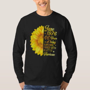 T-shirt Juin 1976 Tournesol 46 Ans Mélangé