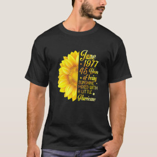 T-shirt Juin 1977 Tournesol 45 Ans Mélangé