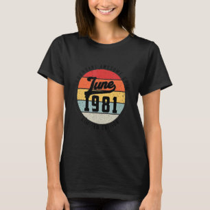 T-shirt Juin 1981 41ème anniversaire 41 ans d'être légenda