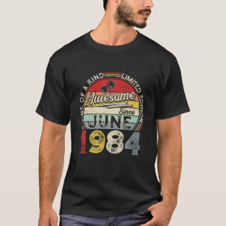 T-shirt Juin 1984 Edition Limitée Tenue Rétro 37E Annivers