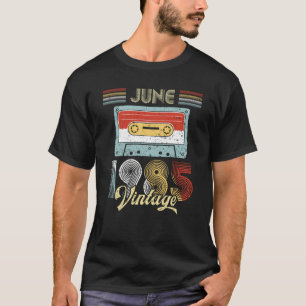 T-shirt Juin 1985 enregistreur à cassettes vintage