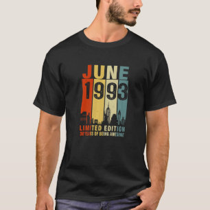 T-shirt Juin 1993 30 Ans D'Être Vintage