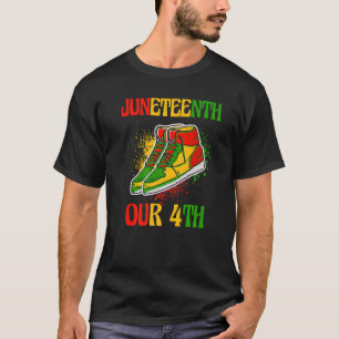 T-shirt Juin 19 juin 1865 Noir Africain-Américain Indepe